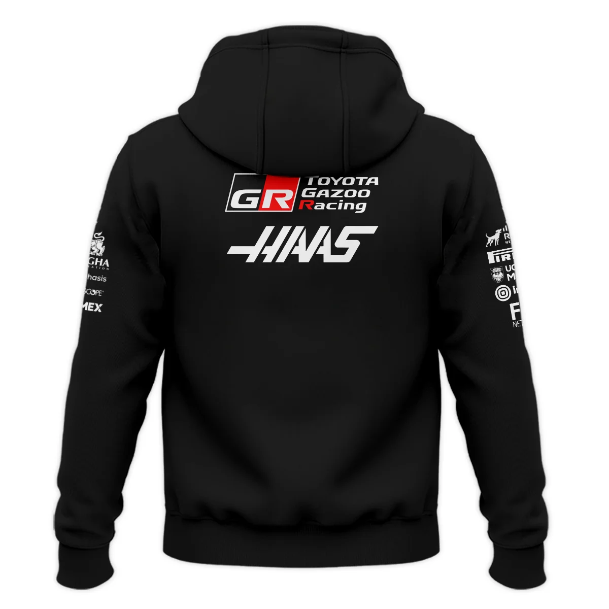2026 Haas F1 Teamwear Hoodie BLVAHAAS9226A1HD - Black - Image 3