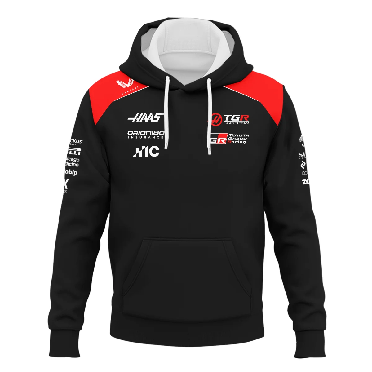 2026 Haas F1 Teamwear Hoodie BLVAHAAS9226A1HD - Black - Image 2