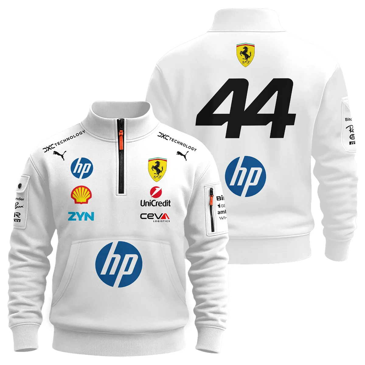 2026 Hamilton 44 Ferrari F1 Teamwear Sweatshirt Zipper BLVAFRR2226A4SHZ - Racing Lifestyle Clothing