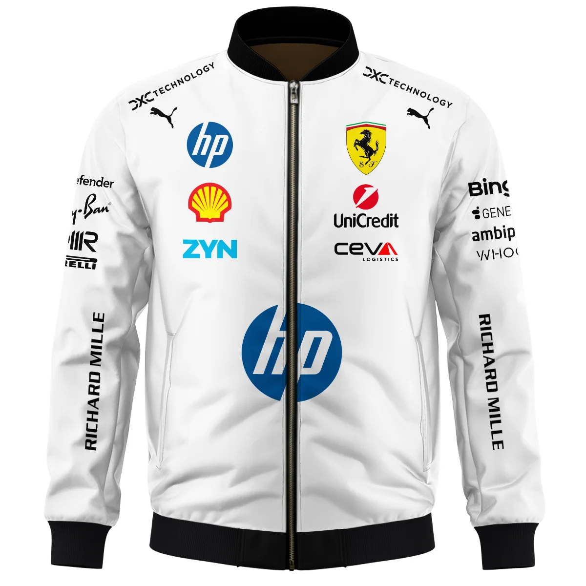 2026 Leclerc 16 Ferrari F1 Teamwear Bomber BLVAFRR2226A2BB - Image 2
