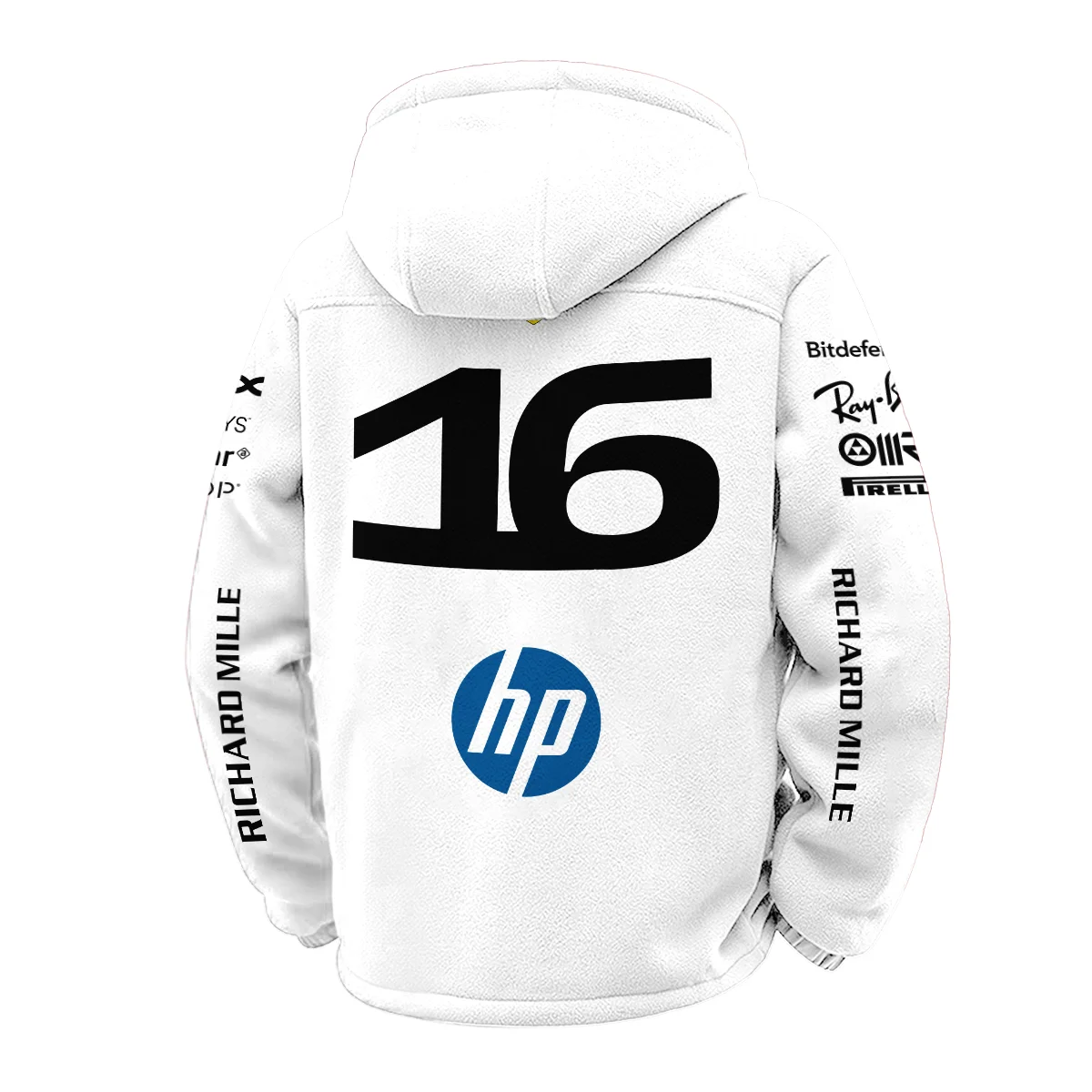 2026 Leclerc 16 Ferrari F1 Teamwear Winter Fleece Jacket BLVAFRR2226A2WFJ - Image 3