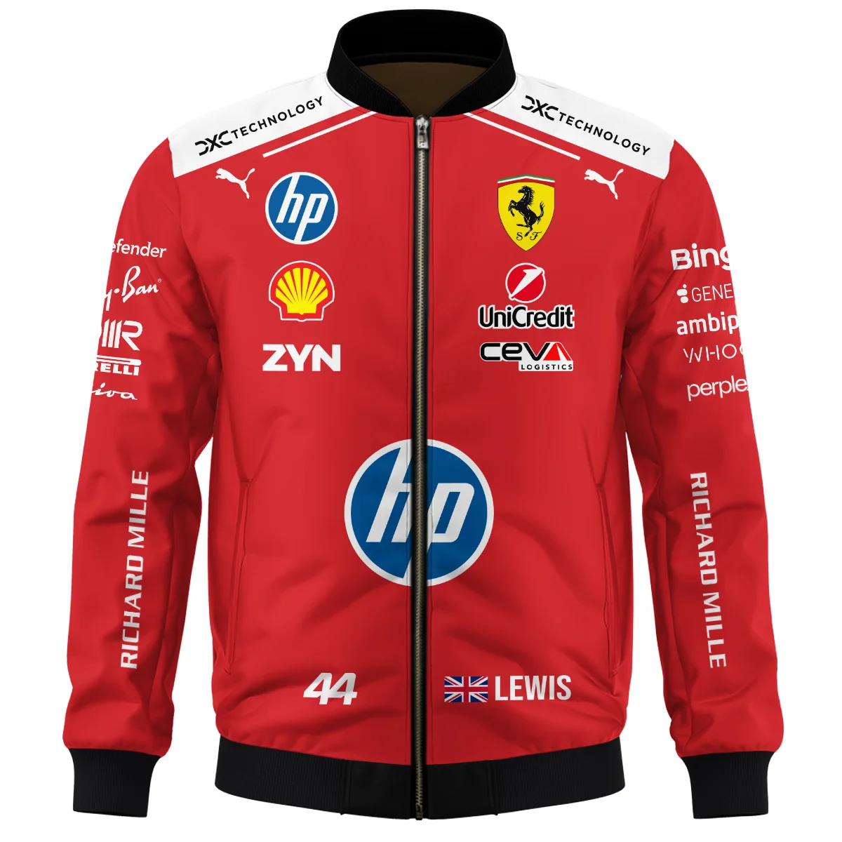 2026 Lewis Hamilton Ferrari F1 Teamwear Bomber BLVAFRR2226A3BB - Image 2