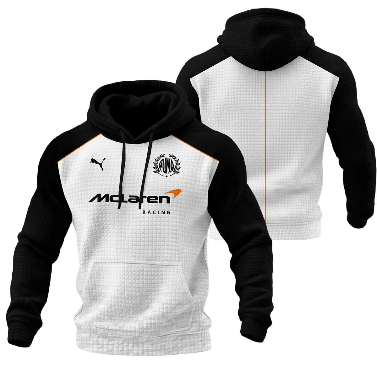 2026 McLaren x Puma F1 Teamwear For Fans Hoodie Quilted Waffle BLVAMCL230125A02HQW - Racing Lifestyle Clothing