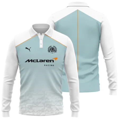 2026 McLaren x Puma F1 Teamwear For Fans Long Polo Shirt BLVAMCL230125A03LPL - Formula Racing Apparel