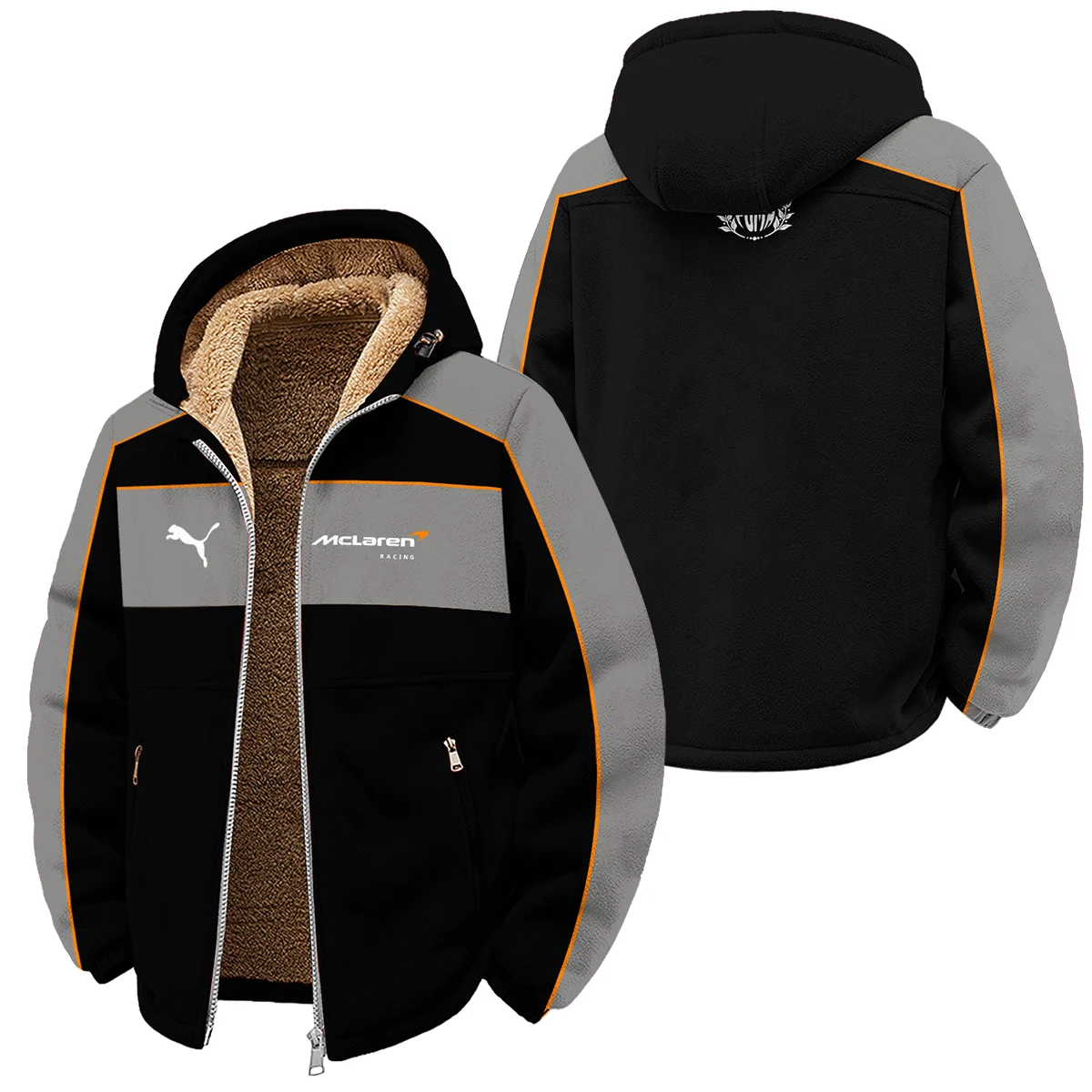 2026 McLaren x Puma F1 Teamwear For Fans Winter Fleece Jacket BLVAMCL230125A01WFJ - Motorsport Apparel