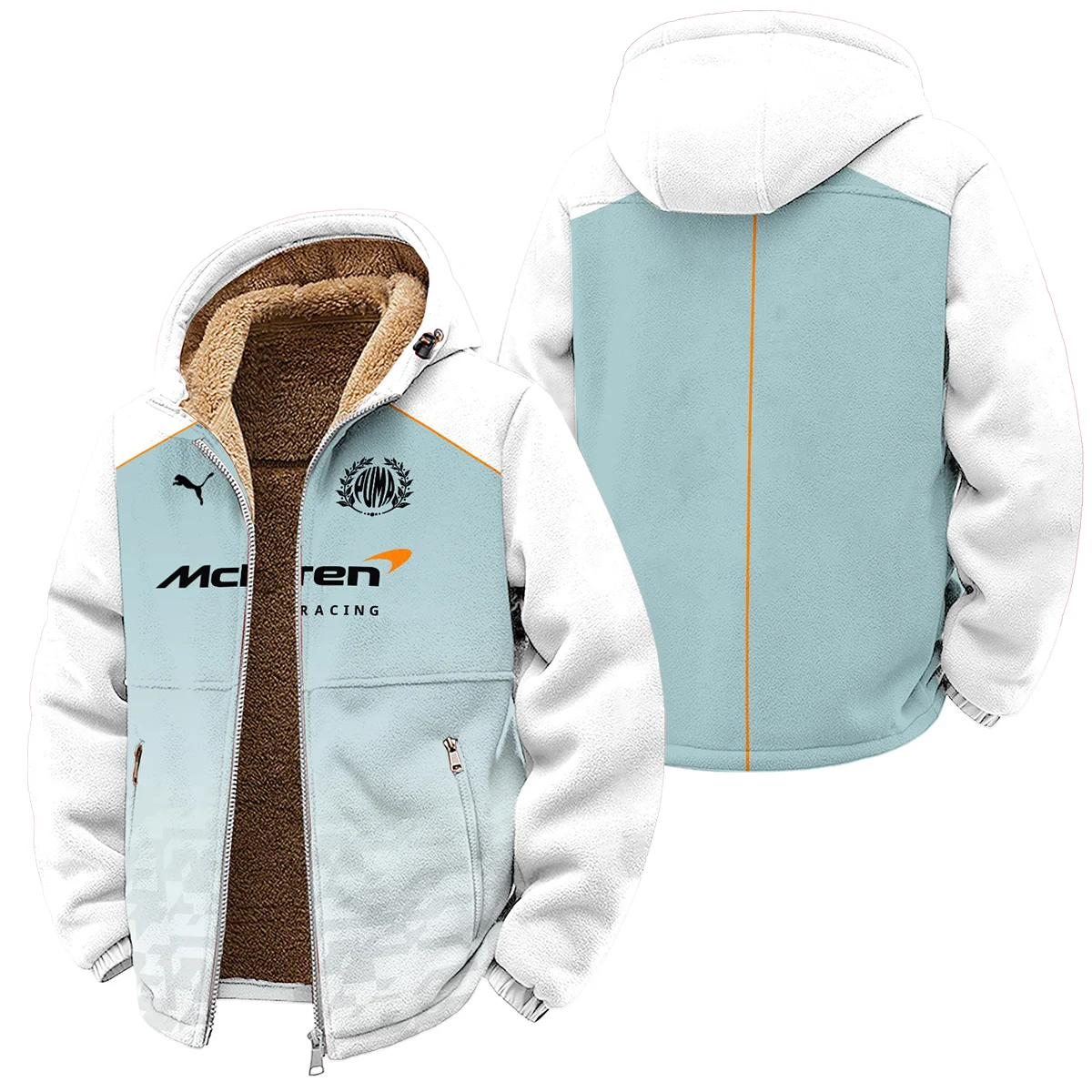 2026 McLaren x Puma F1 Teamwear For Fans Winter Fleece Jacket BLVAMCL230125A03WFJ - F1 Fan Gear