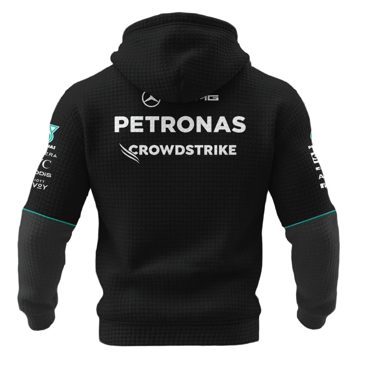 2026 Mercedes F1 Teamwear Hoodie Quilted Waffle BLVAMER1226A4HQW - Image 3