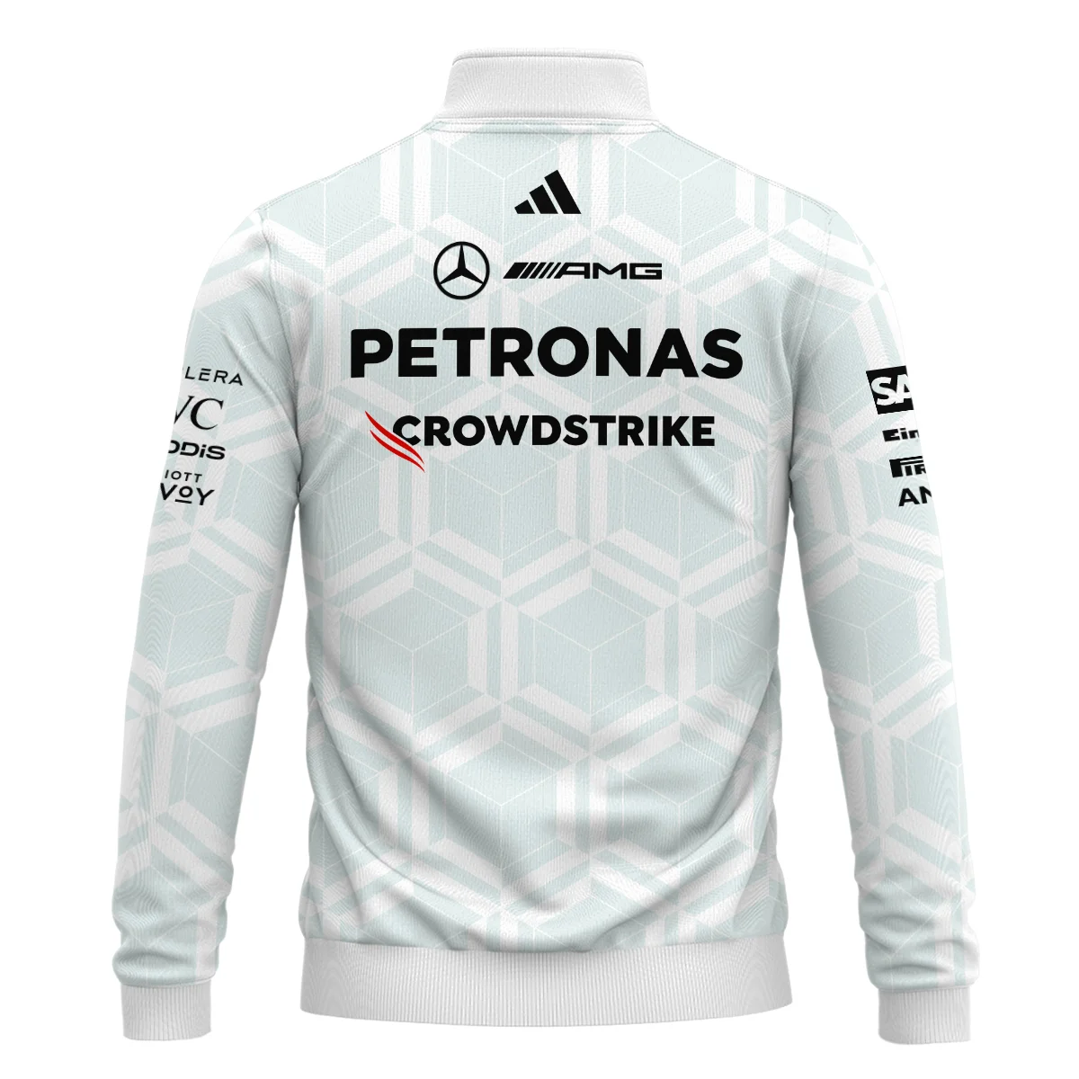 2026 Mercedes F1 Teamwear Quarter Zip Sweatshirt BLVAMER1226A2QZS - Image 3