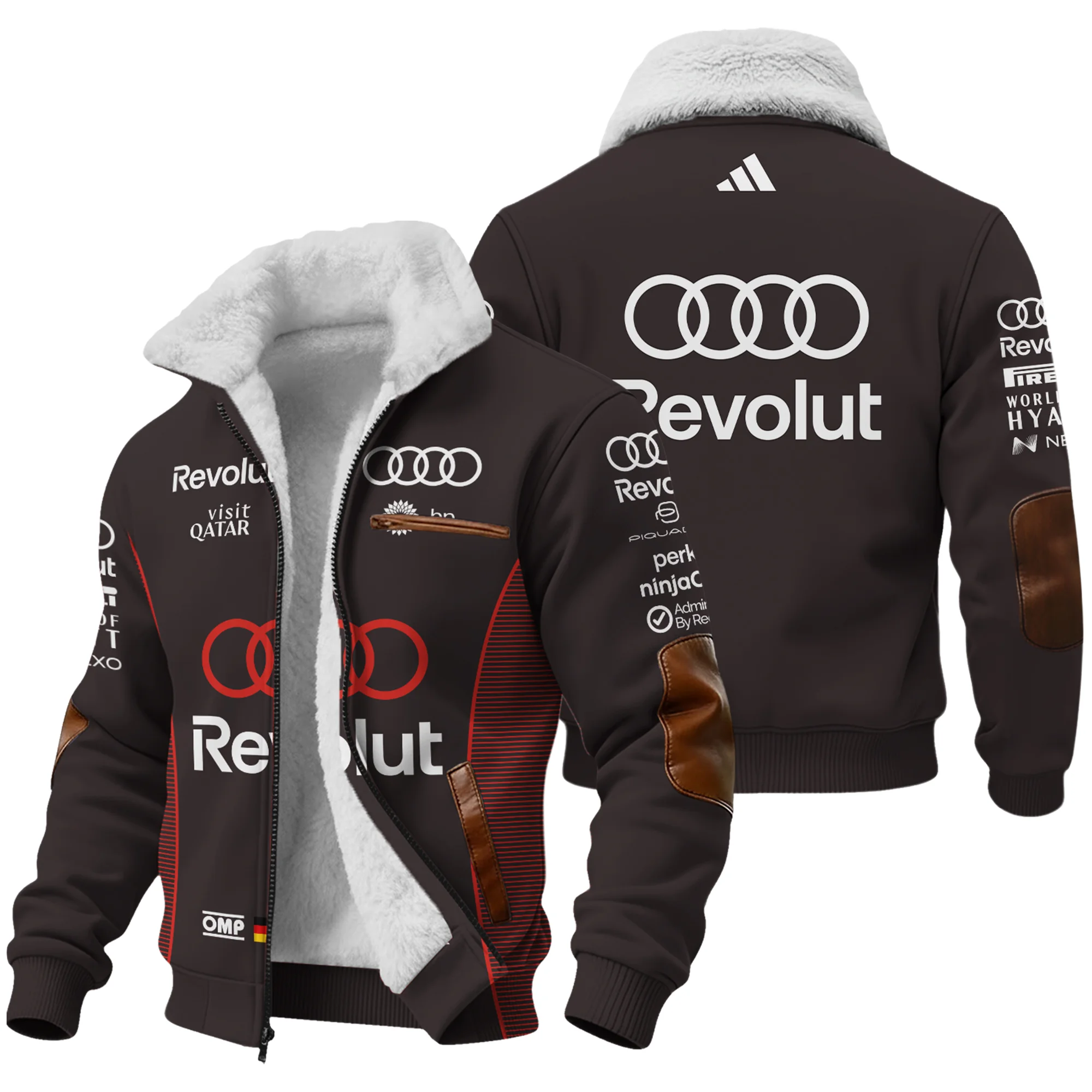 2026 Nico Hulkenberg Audi F1 Teamwear For Fans Fleece Jacket BLVAAUDI230125A01FJ - F1 Fan Gear