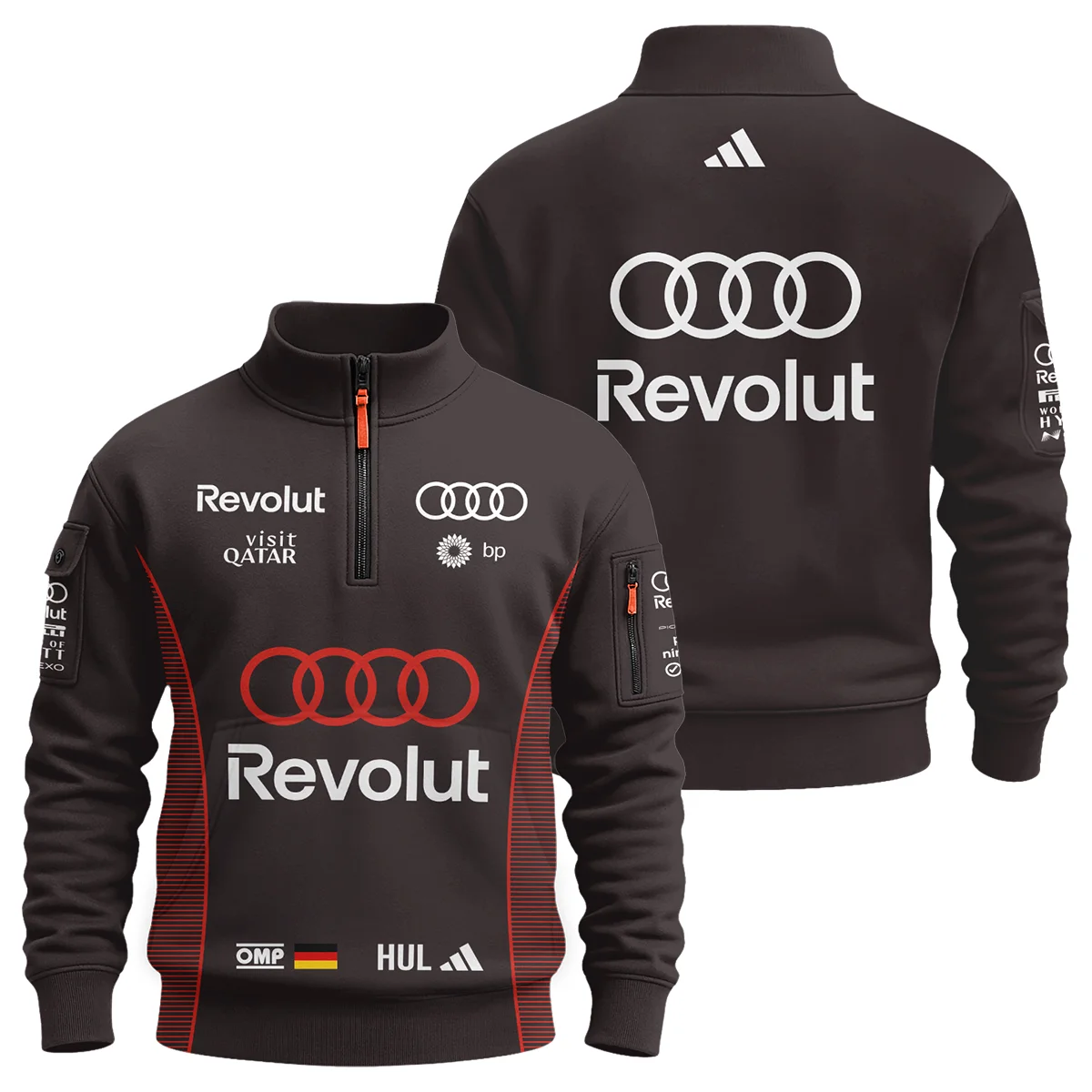 2026 Nico Hulkenberg Audi F1 Teamwear For Fans Sweatshirt Zipper BLVAAUDI230125A01SHZ - Racing Lifestyle Clothing