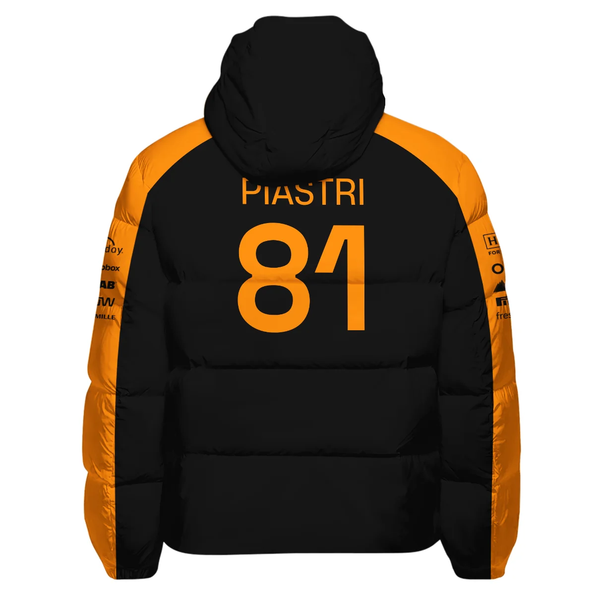 2026 Oscar Piastri McLaren F1 Teamwear Down & Puffer Jackets BLOP4226A1HCJ - Orange - Image 3