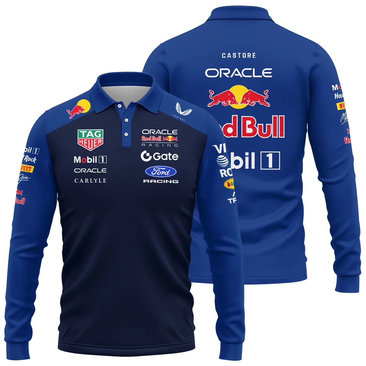 2026 Red Bull Racing F1 Teamwear For Fans Long Polo Shirt BLVARB160125A02LPL - Racing Lifestyle Clothing