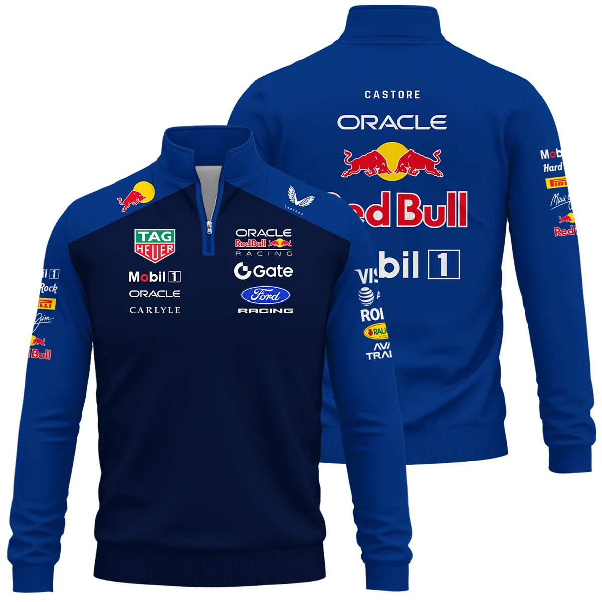 2026 Red Bull Racing F1 Teamwear For Fans Quarter-Zip Sweatshirt BLVARB160125A02QZS - Race Day Design