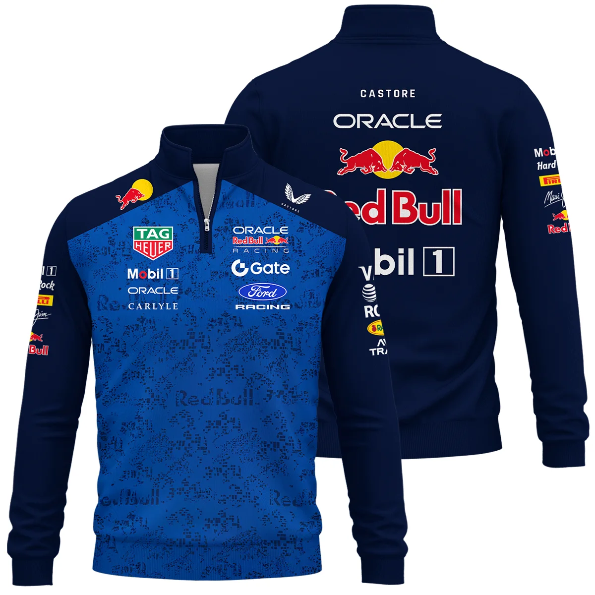 2026 Red Bull Racing F1 Teamwear For Fans Quarter Zip Sweatshirt BLVARB160125A03QZS - Pit Lane Clothing