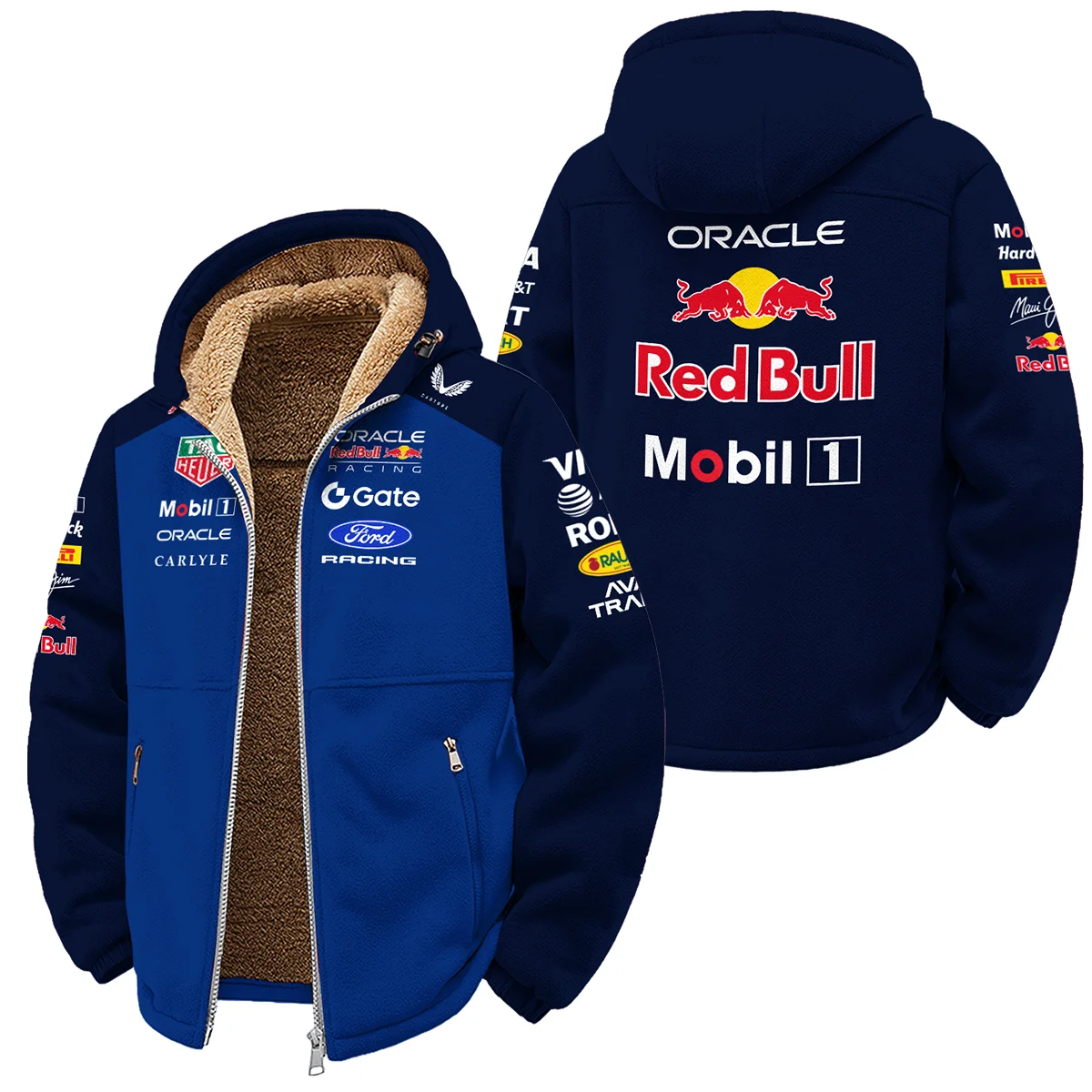 2026 Red Bull Racing F1 Teamwear For Fans Winter Fleece Jacket BLVARB160125A01WFJ - Pit Lane Clothing