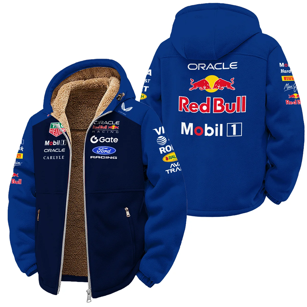 2026 Red Bull Racing F1 Teamwear For Fans Winter Fleece Jacket BLVARB160125A02WFJ - Motorsport Lifestyle Wear