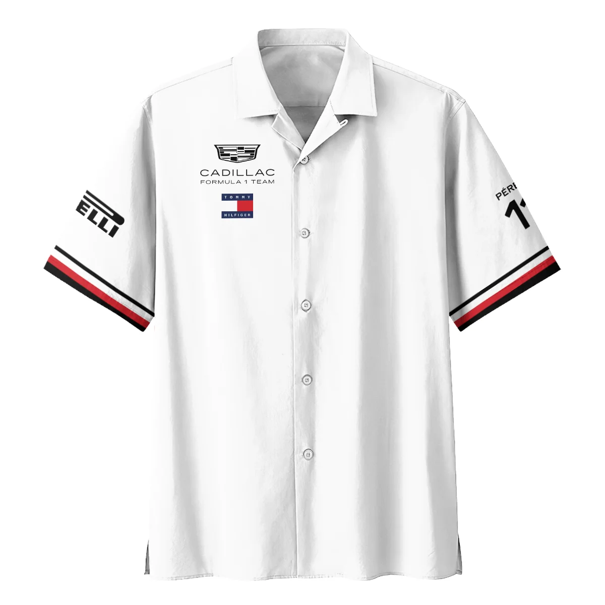 2026 Sergio Perez Cadillac F1 Teamwear Hawaiian Shirt BLVACDL9226A3HW - White - Image 2