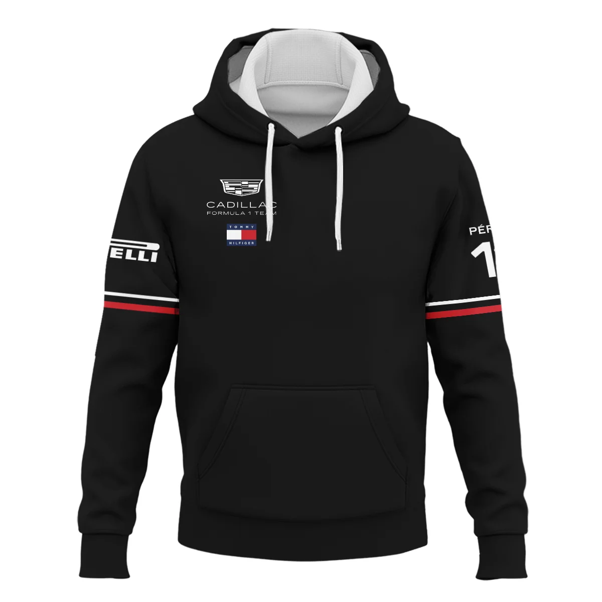 2026 Sergio Perez Cadillac F1 Teamwear Hoodie BLVACDL9226A4HD - Black - Image 2