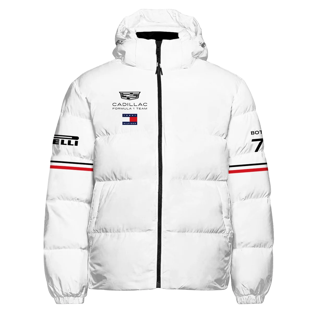 2026 Valtteri Bottas Cadillac F1 Teamwear Down & Puffer Jackets BLVACDL9226A1HCJ - White - Image 2