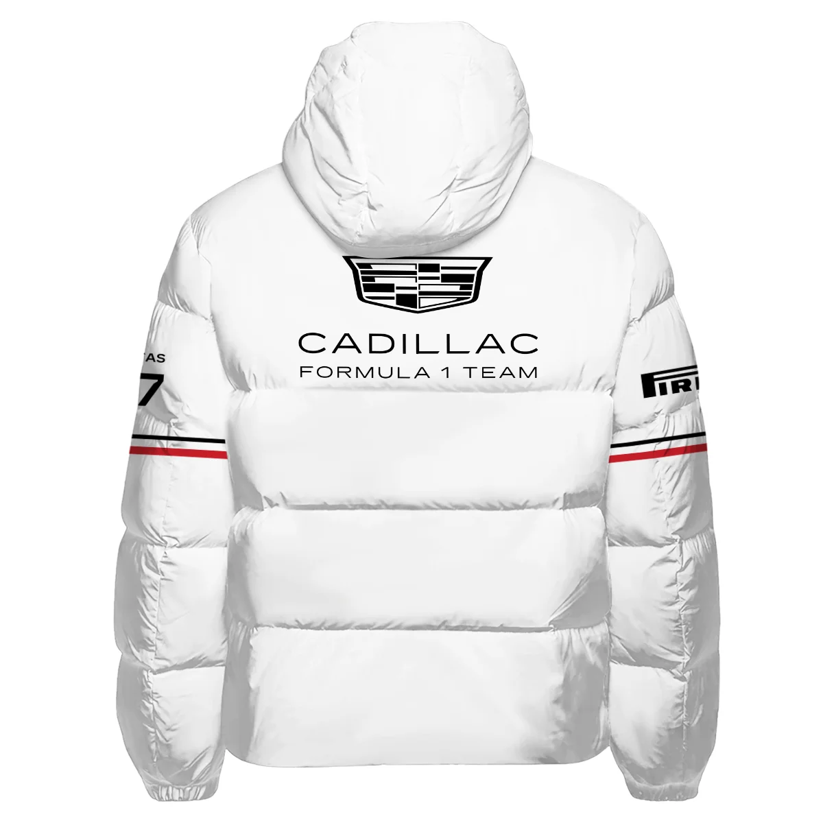 2026 Valtteri Bottas Cadillac F1 Teamwear Down & Puffer Jackets BLVACDL9226A1HCJ - White - Image 3