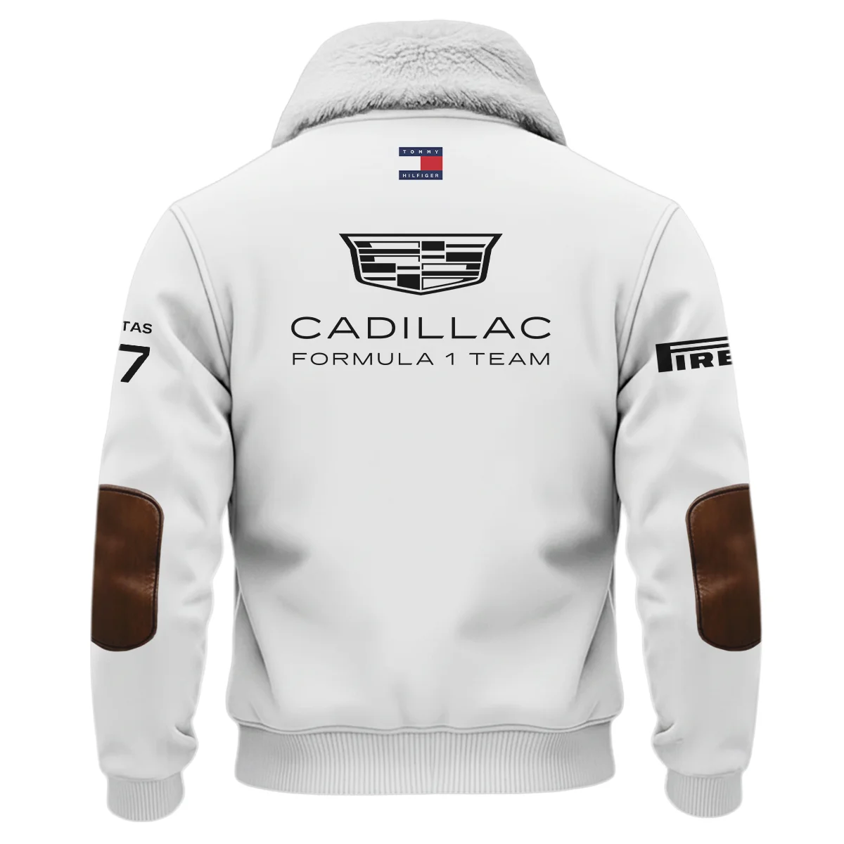 2026 Valtteri Bottas Cadillac F1 Teamwear Fleece Jacket BLVACDL9226A1FJ - White - Image 3