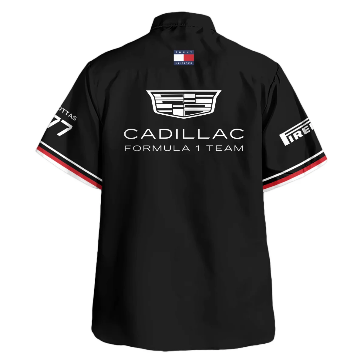 2026 Valtteri Bottas Cadillac F1 Teamwear Hawaiian Shirt BLVACDL9226A2HW - Black - Image 3