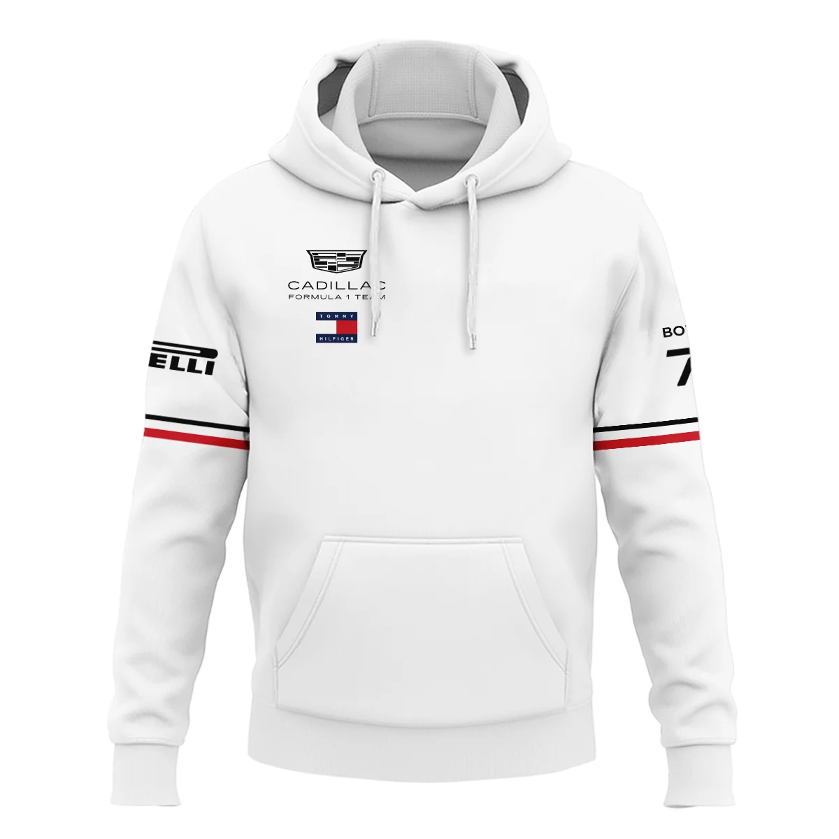 2026 Valtteri Bottas Cadillac F1 Teamwear Hoodie BLVACDL9226A1HD - White - Image 2