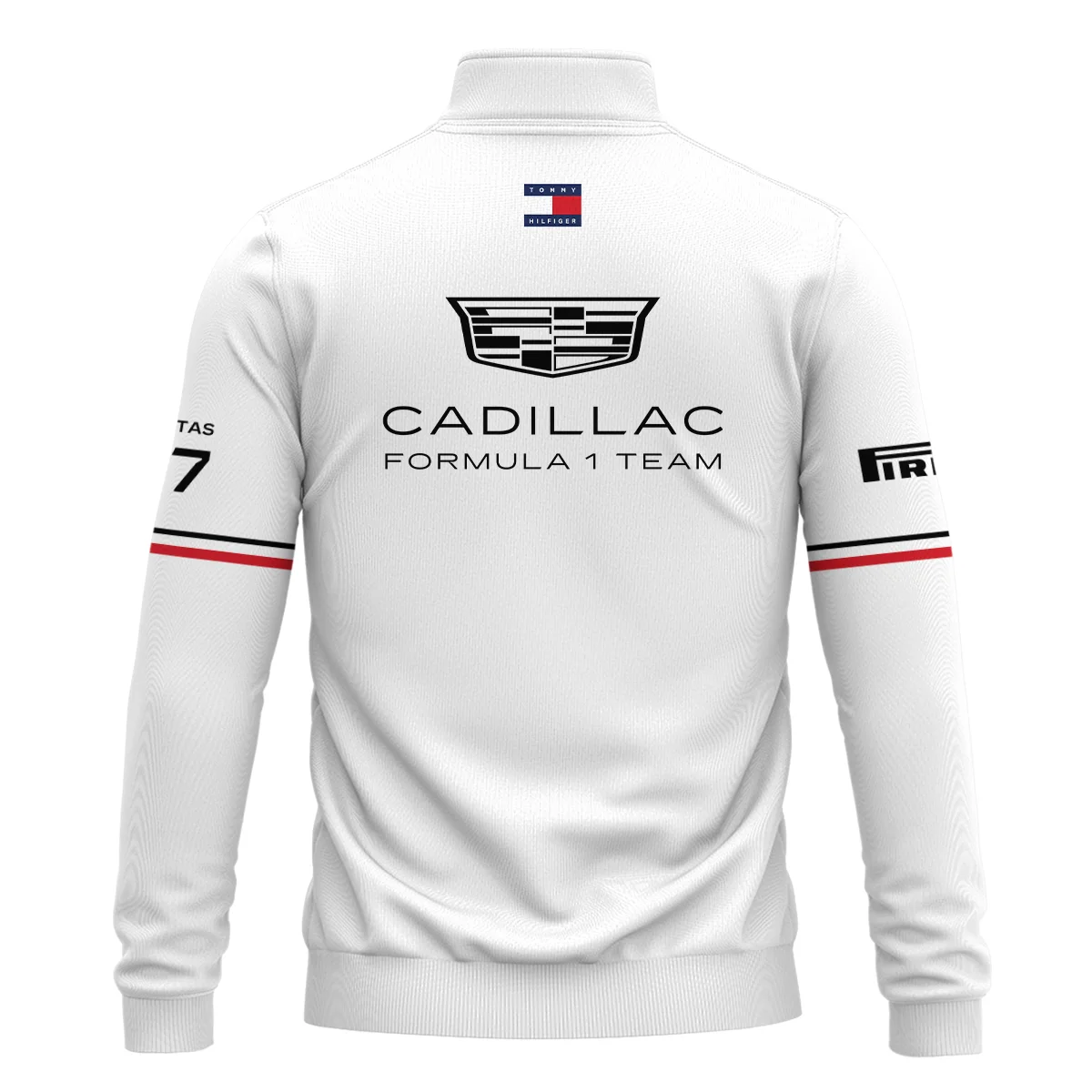 2026 Valtteri Bottas Cadillac F1 Teamwear Quarter Zip Sweatshirt BLVACDL9226A1QZS - White - Image 3