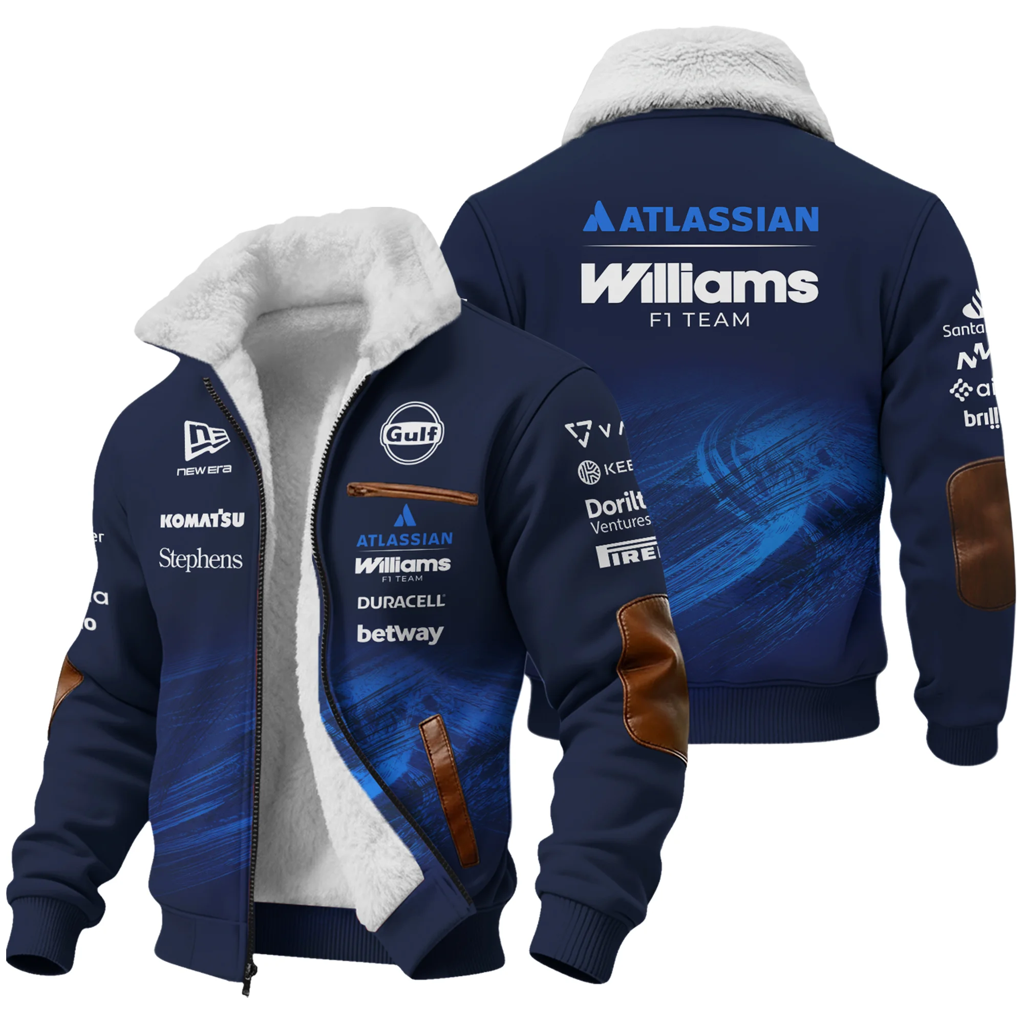 2026 Williams F1 Teamwear Fleece Jacket BLVAWIL1226A1FJ - Motorsport Apparel