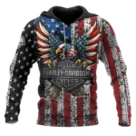Harley-Davidson Motorcycle American Spirit Hoodie All Over Prints Gift Fan Love QTVAHL250226A13-HD