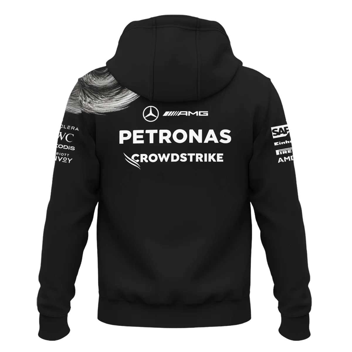 2026 Mercedes x Y-3 Japan GP F1 - Zipper Hoodie BLMER18326A2ZHD - Image 3