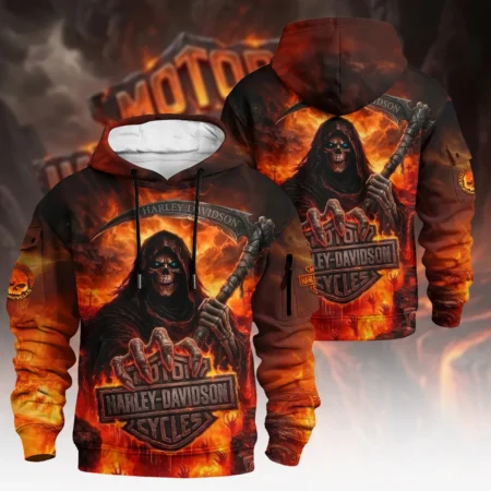 Harley-Davidson Motorcycle Hell Reaper Cargo Hoodie All Over Prints Gift Fan Love QTVAHL250226A17-LGE