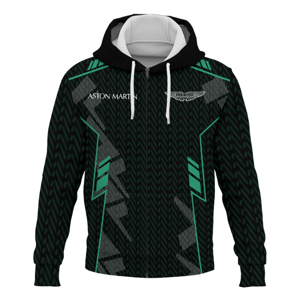 Aston Martin F1 Teamwear Zipper Hoodie BLVA5326A1AMZHD - Image 2