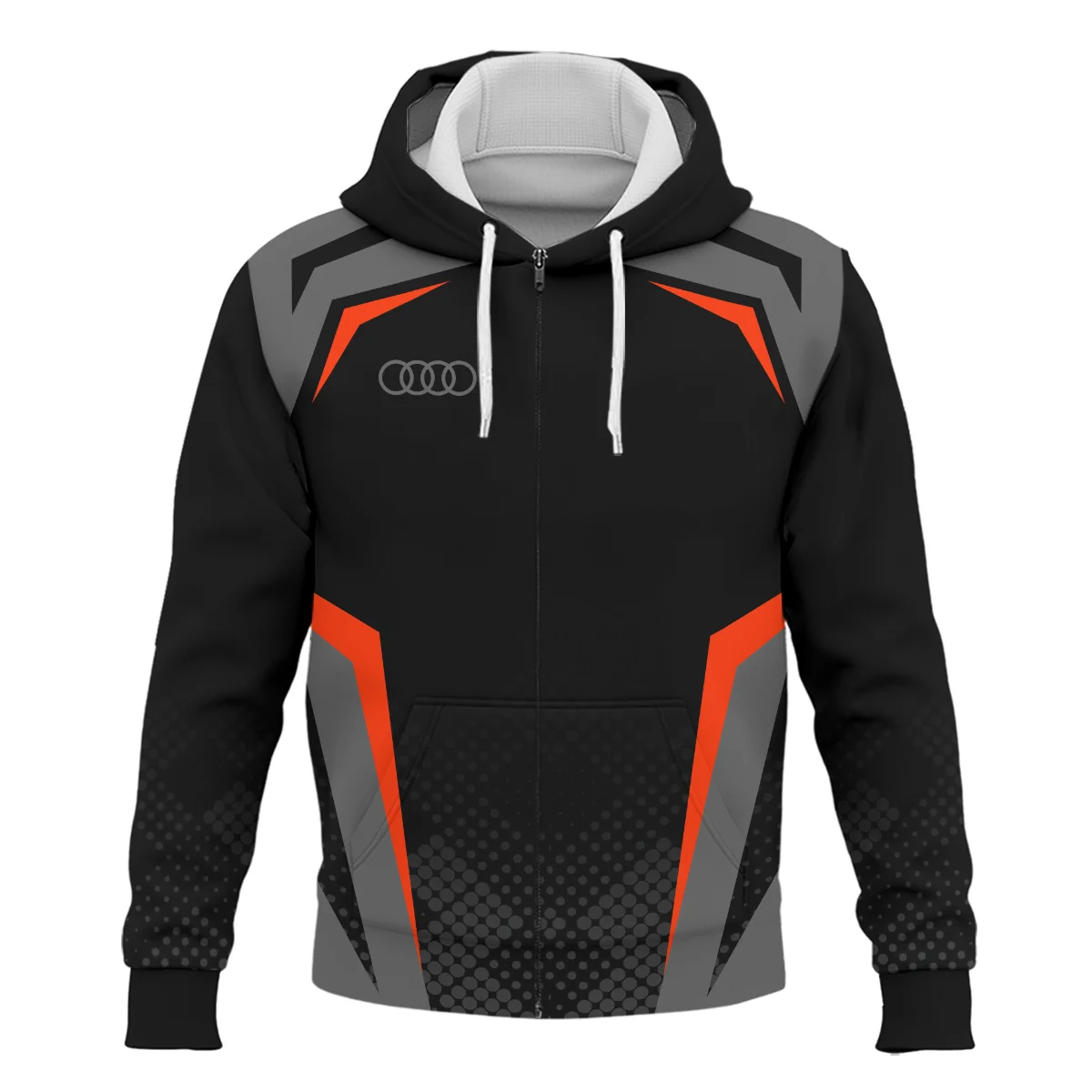 Audi F1 Teamwear Zipper Hoodie BLVA5326A3AUDIZHD - Image 2