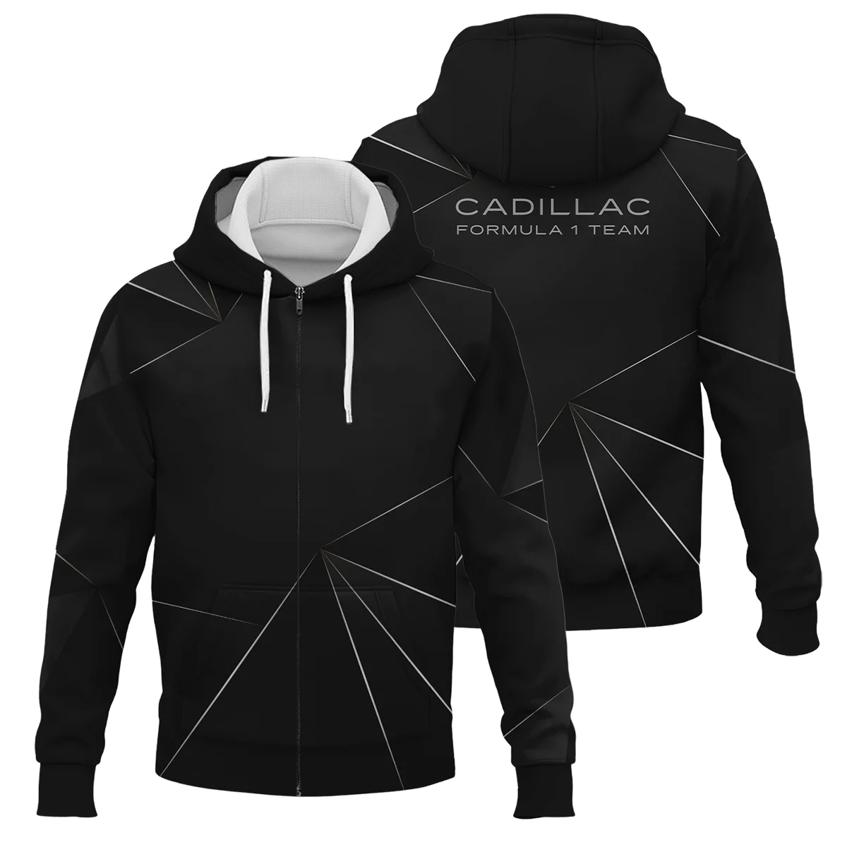 Cadillac F1 Teamwear Zipper Hoodie BL8326A1CDLZHD