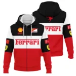 Scuderia Ferrari Racing F1 Logo Zipper Hoodie BLF1R25325AZHD - Motorsport Apparel