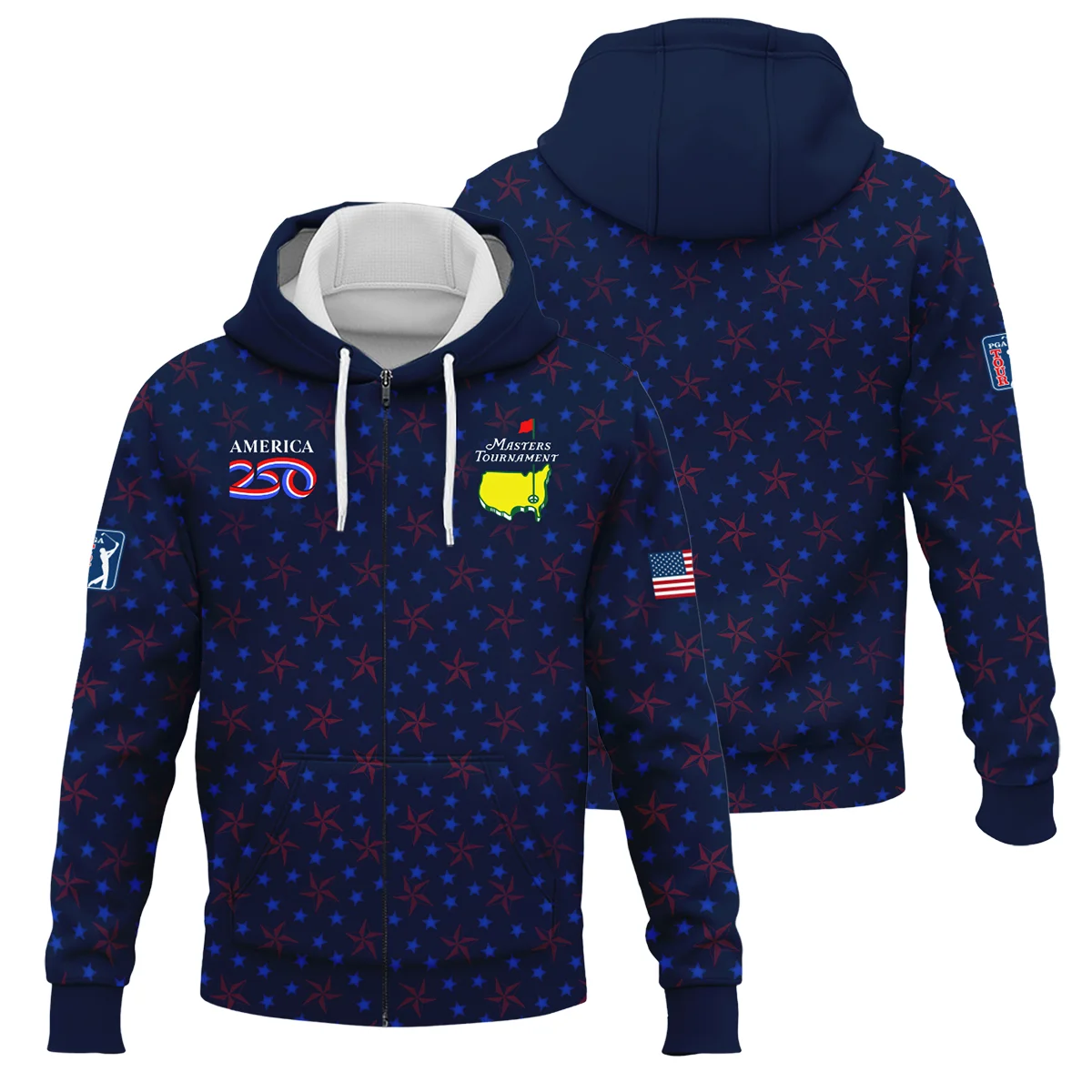 Masters Tournament x America250 Zipper Hoodie BLF4326A1ZHD - Image 3