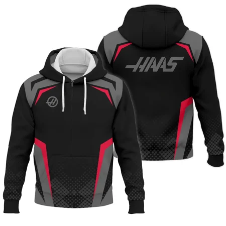 Haas F1 Teamwear Zipper Hoodie BLVA5326A3HAASZHD