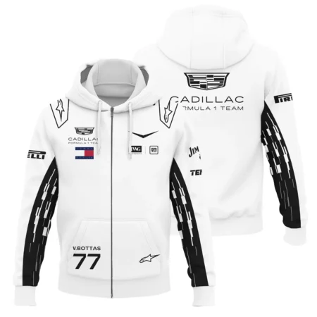 2026 Valtteri Bottas Cadillac F1 Team Apparel Zipper Hoodie BLVA9326VB4ZHD