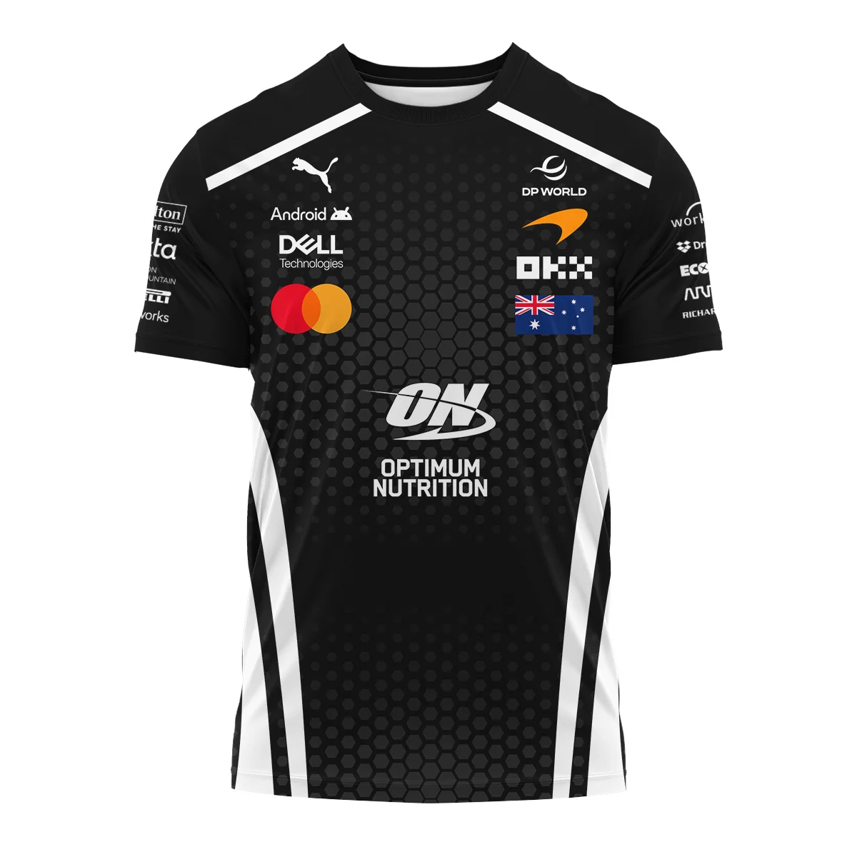 2026 Oscar Piastri McLaren F1 Teamwear T-Shirt BLOP26226A2TS - White - Image 2