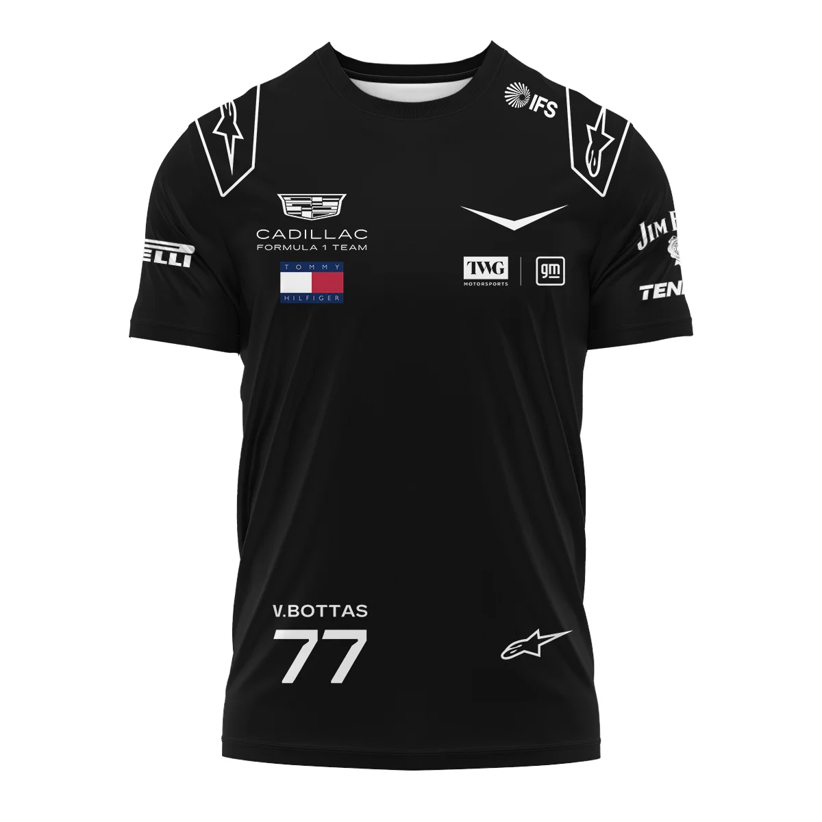 2026 Valtteri Bottas Cadillac F1 Team Apparel T-Shirt BLVA9326VB3TS - Image 2