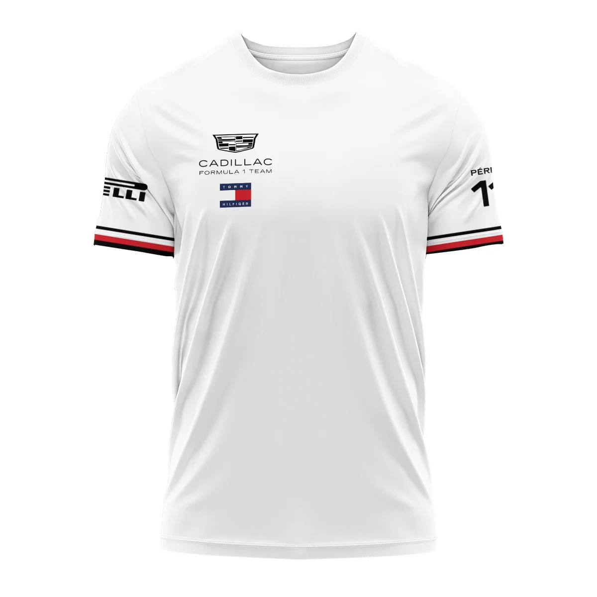 2026 Sergio Perez Cadillac F1 Teamwear T-Shirt BLVACDL9226A3TS - White - Image 2