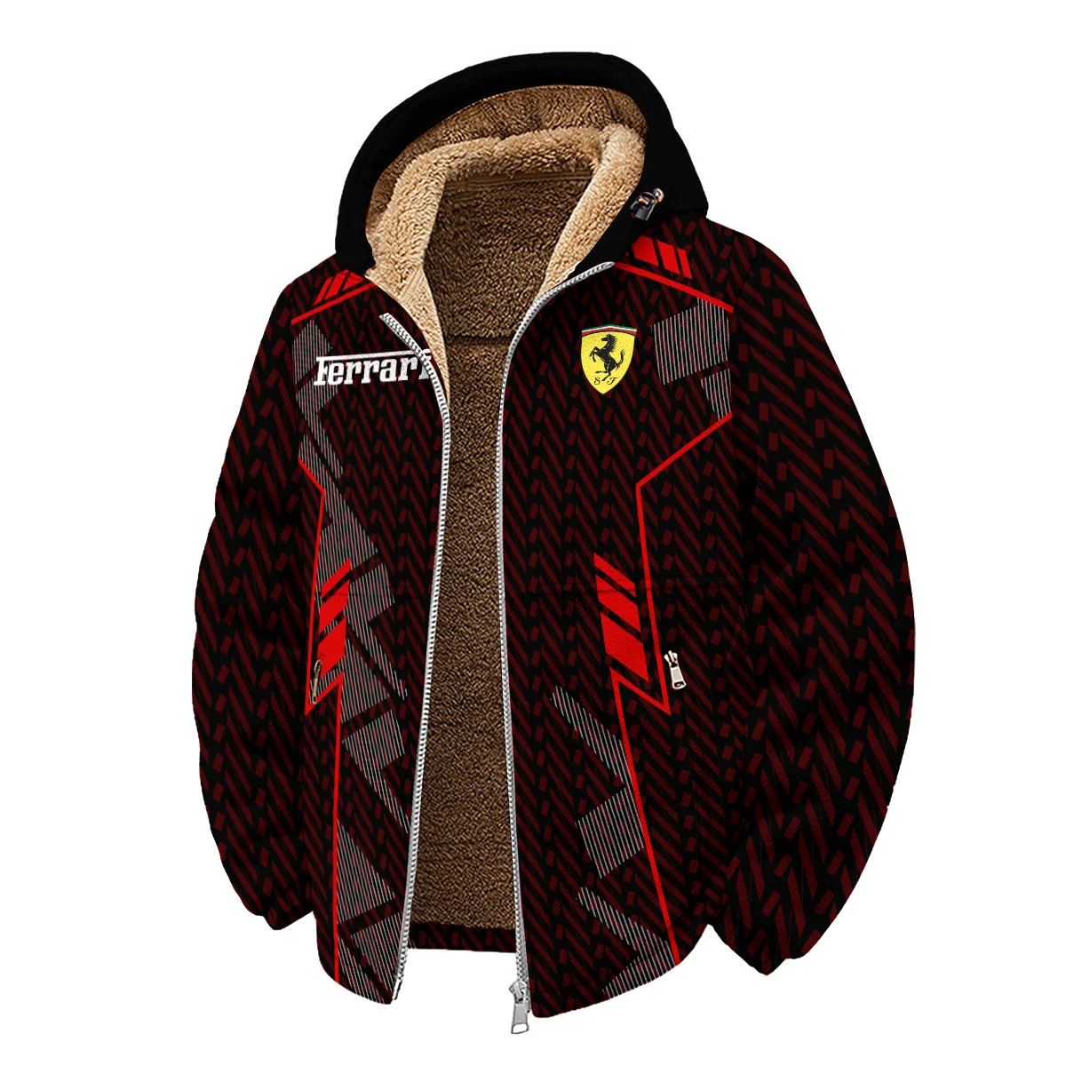 Ferrari F1 Teamwear Winter Fleece Jacket BLVA5326A1FRRWFJ - Image 2