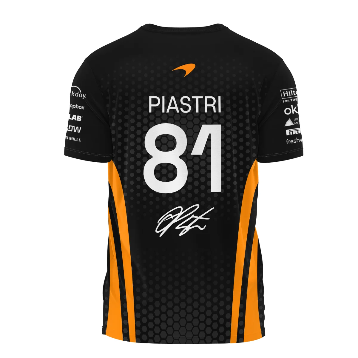 2026 Oscar Piastri McLaren F1 Teamwear T-Shirt BLOP26226A1TS - Orange - Image 3