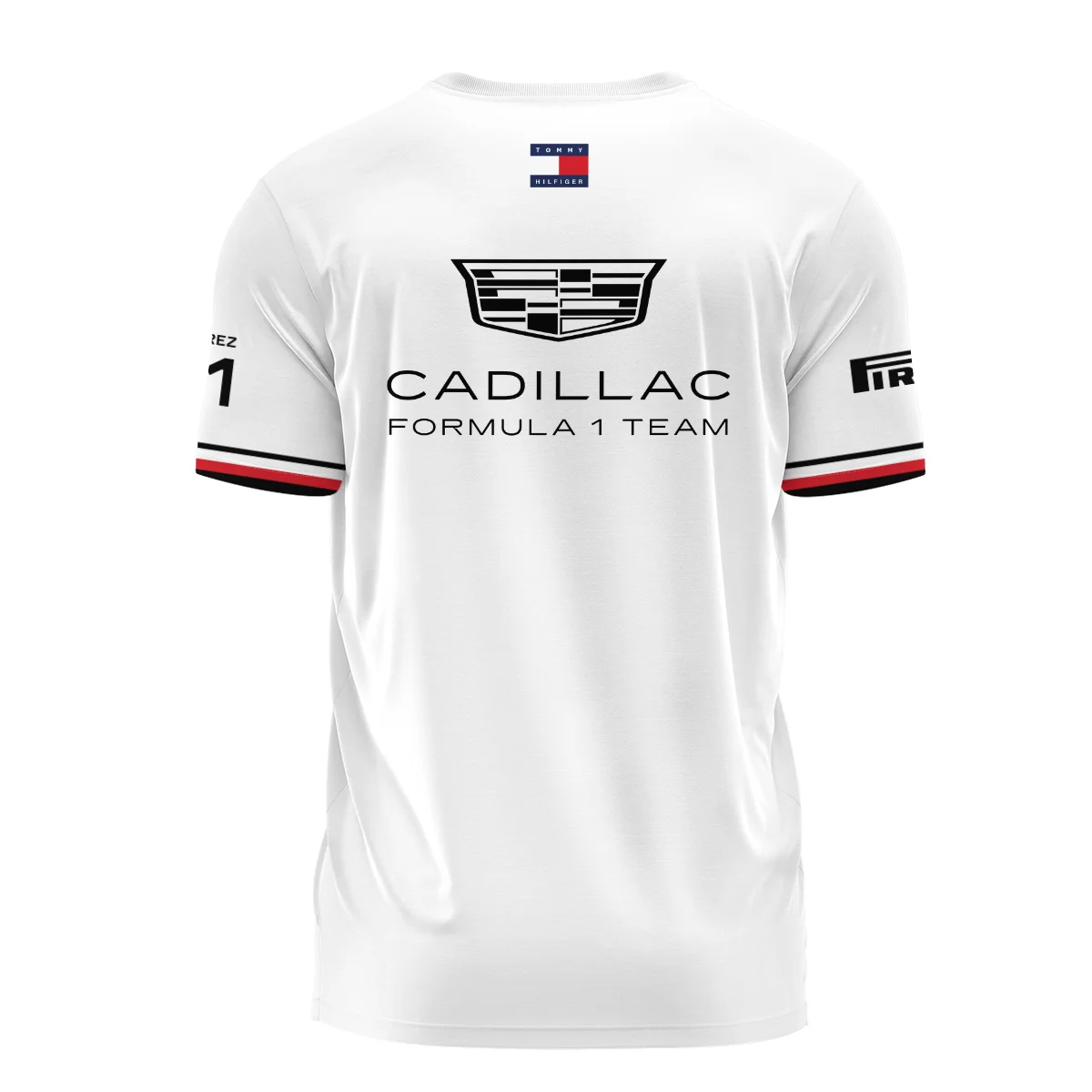 2026 Sergio Perez Cadillac F1 Teamwear T-Shirt BLVACDL9226A3TS - White - Image 3