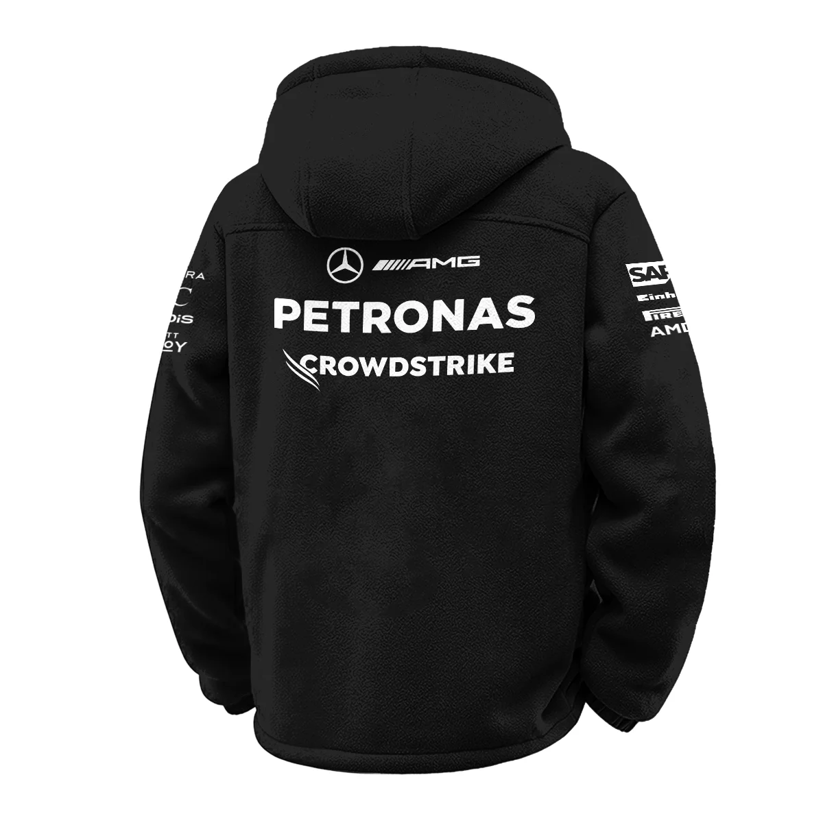 2026 Japan GP Y-3 x Mercedes F1 - Winter Fleece Jacket BLMER18326A1WFJ - Image 3