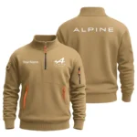 Alpine F1 Team Logo Fashion Sweatshirt Half Zipper BLFO6825A1ALP