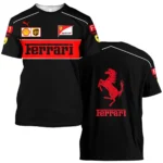 Scuderia Ferrari Racing F1 T-Shirt All Over Prints BLF1R21325ATS - Racing Lifestyle Clothing
