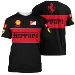 Scuderia Ferrari Racing F1 T-Shirt All Over Prints BLF1R25325ATS - Trackside Outfit