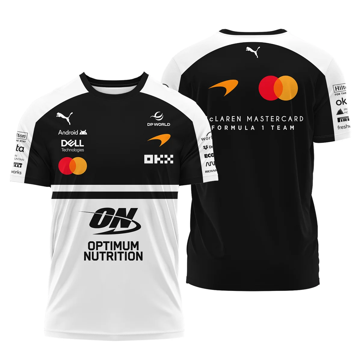 2026 McLaren F1 Teamwear For Fans T-Shirt BLMCL25126A2TS - White